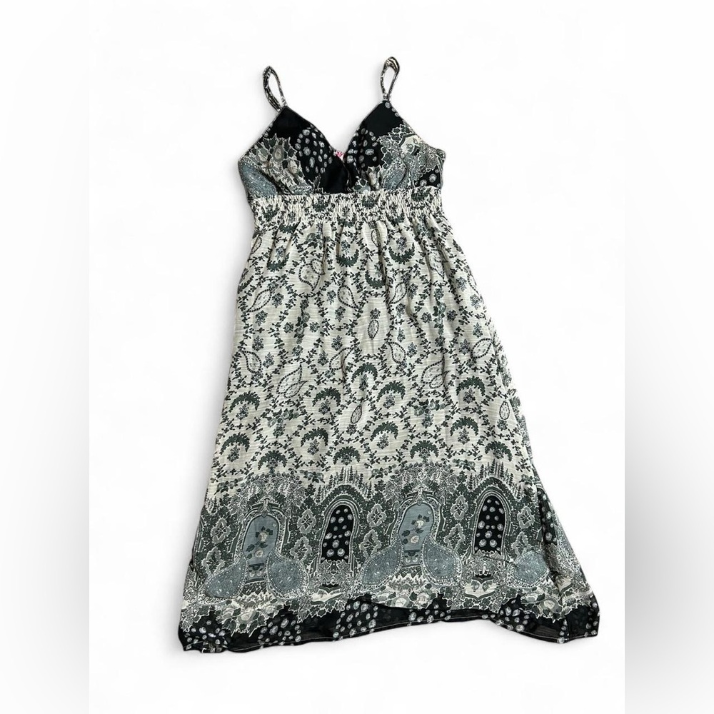 Black and White Patterned Maxi Dress XL